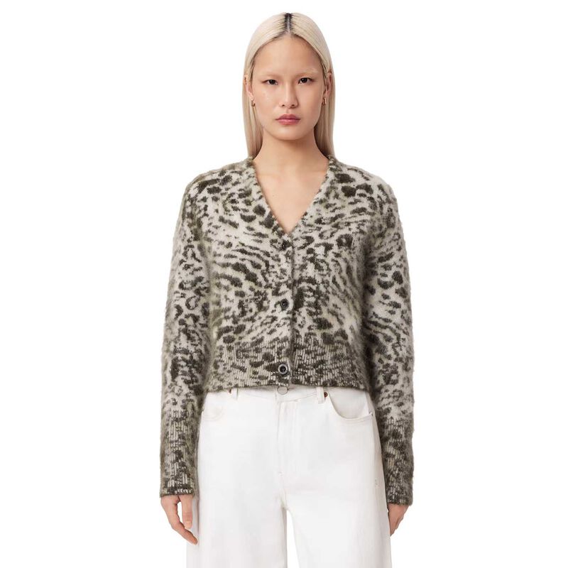 AllSaints Wick Amur Jacquard Cardigan image number 0